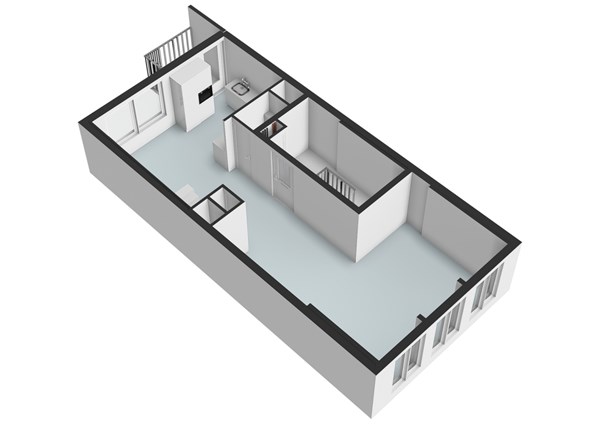 Floor plan - Haarlemmerdijk 100D, 1013 JG Amsterdam 